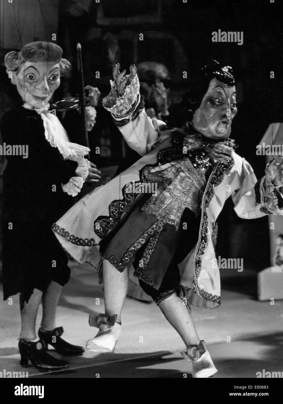The Magic Violin in the Augsburger Puppenkiste, 1965 Stock Photo