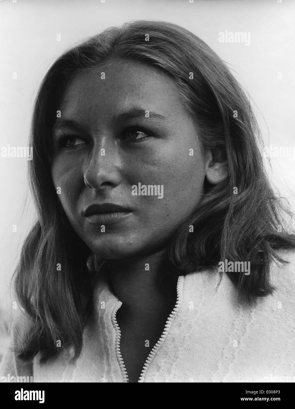 A young woman, 70s Stock Photo