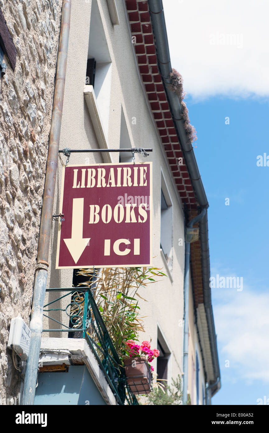 Book store in French village Stock Photo Alamy