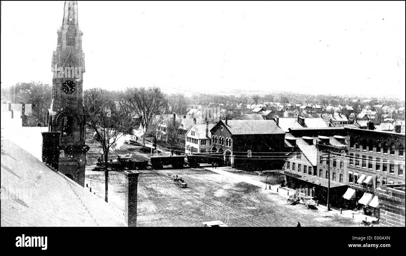 Main Street, West Side, Keene NH in the 1800s Stock Photo Alamy