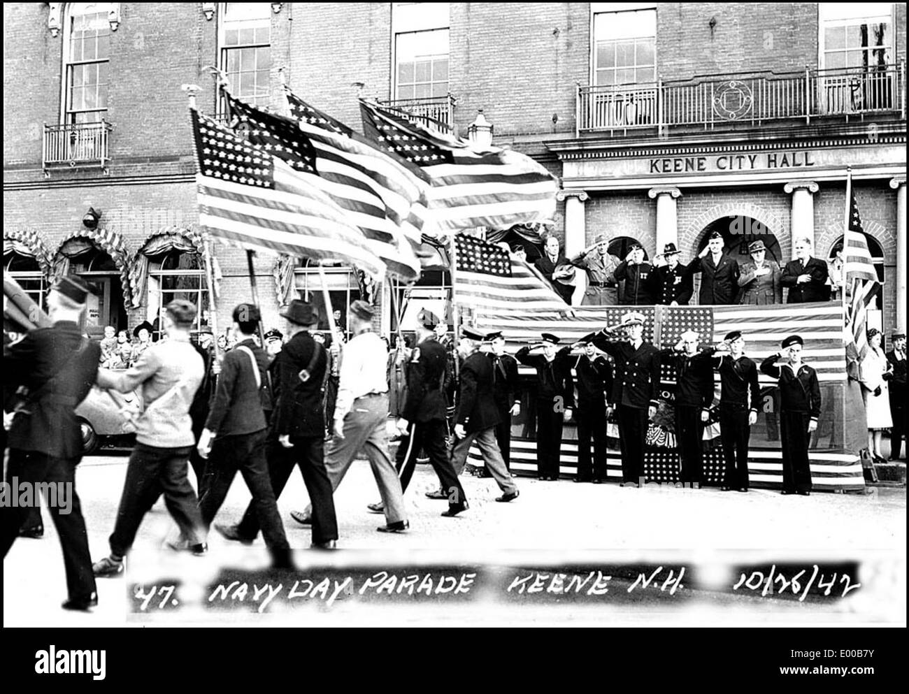 Navy Day Parade, Keene, NH 1942 Stock Photo Alamy