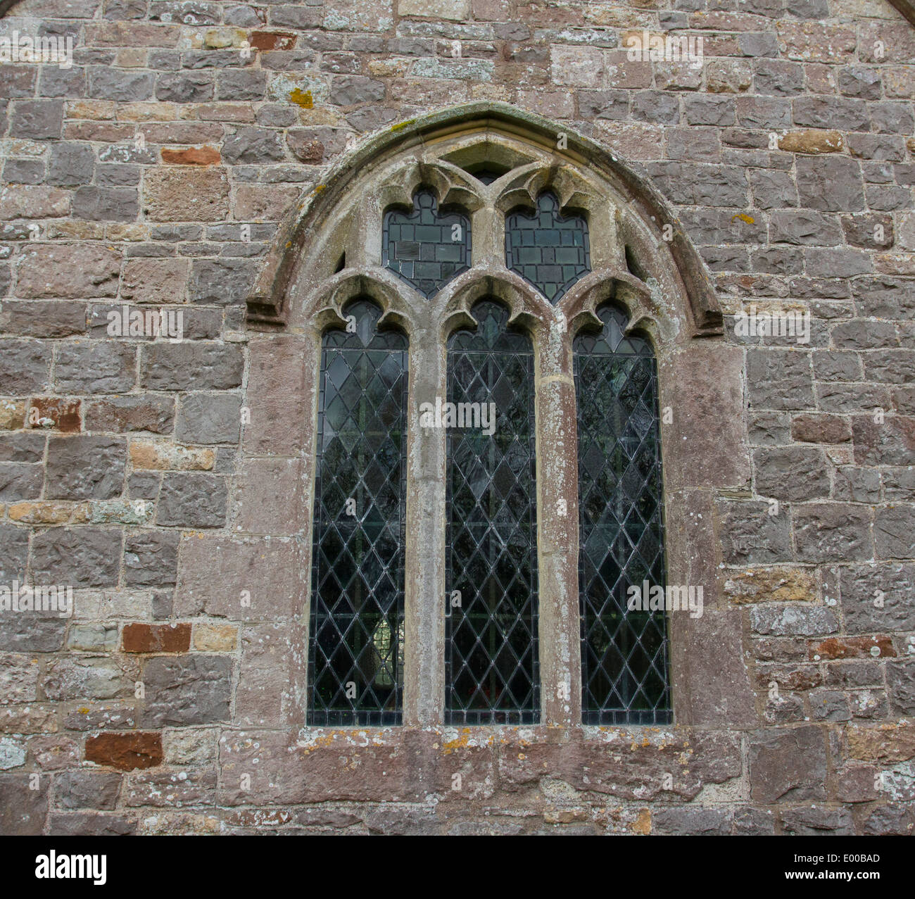 A beautiful medieval church window Stock Photo