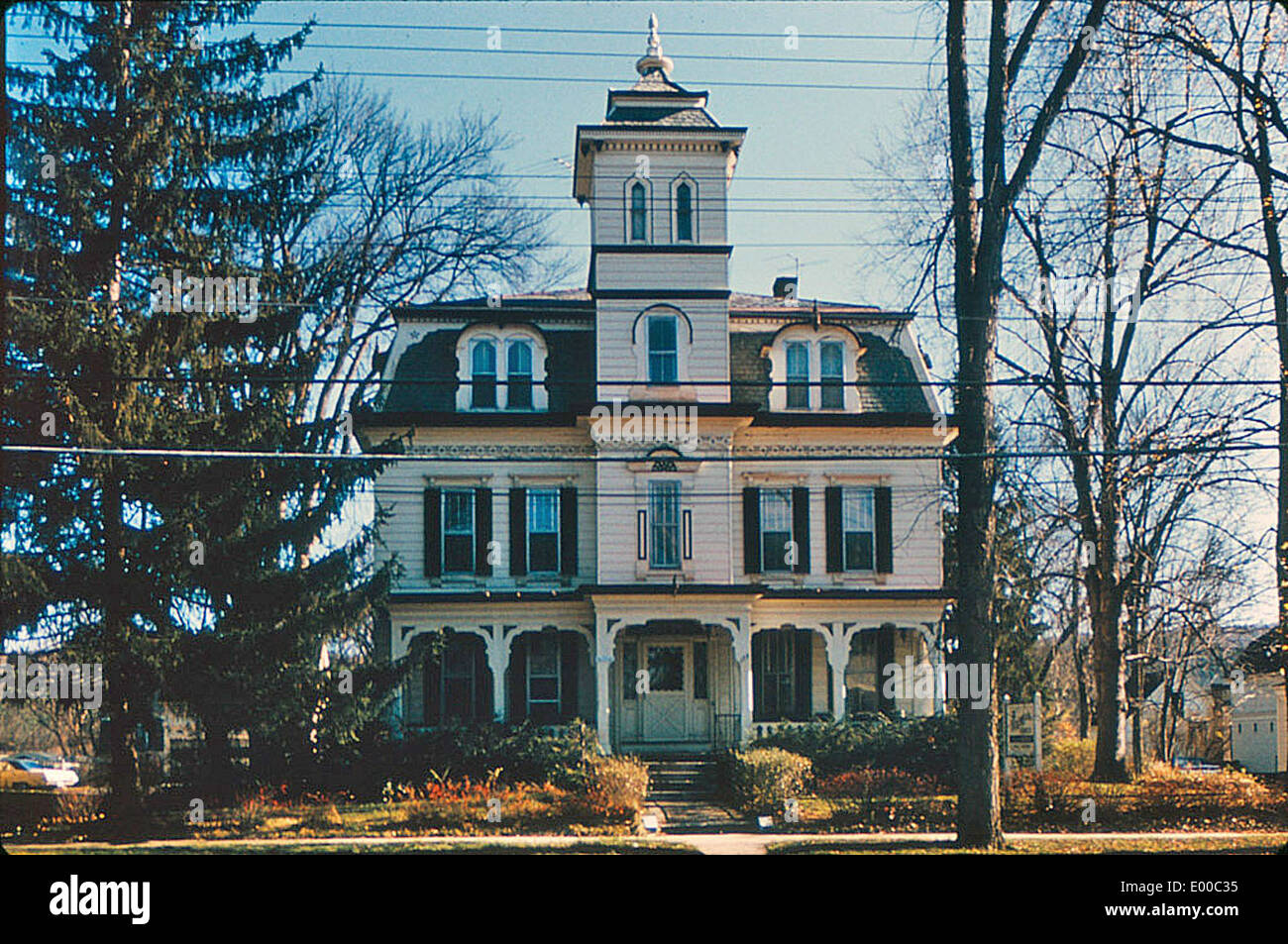 Mansard Style House in Keene New Hampshire Stock Photo Alamy
