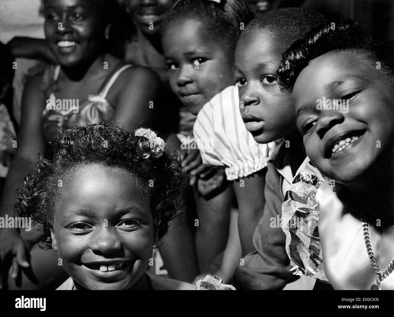Afro-american girls in Los Angeles Stock Photo