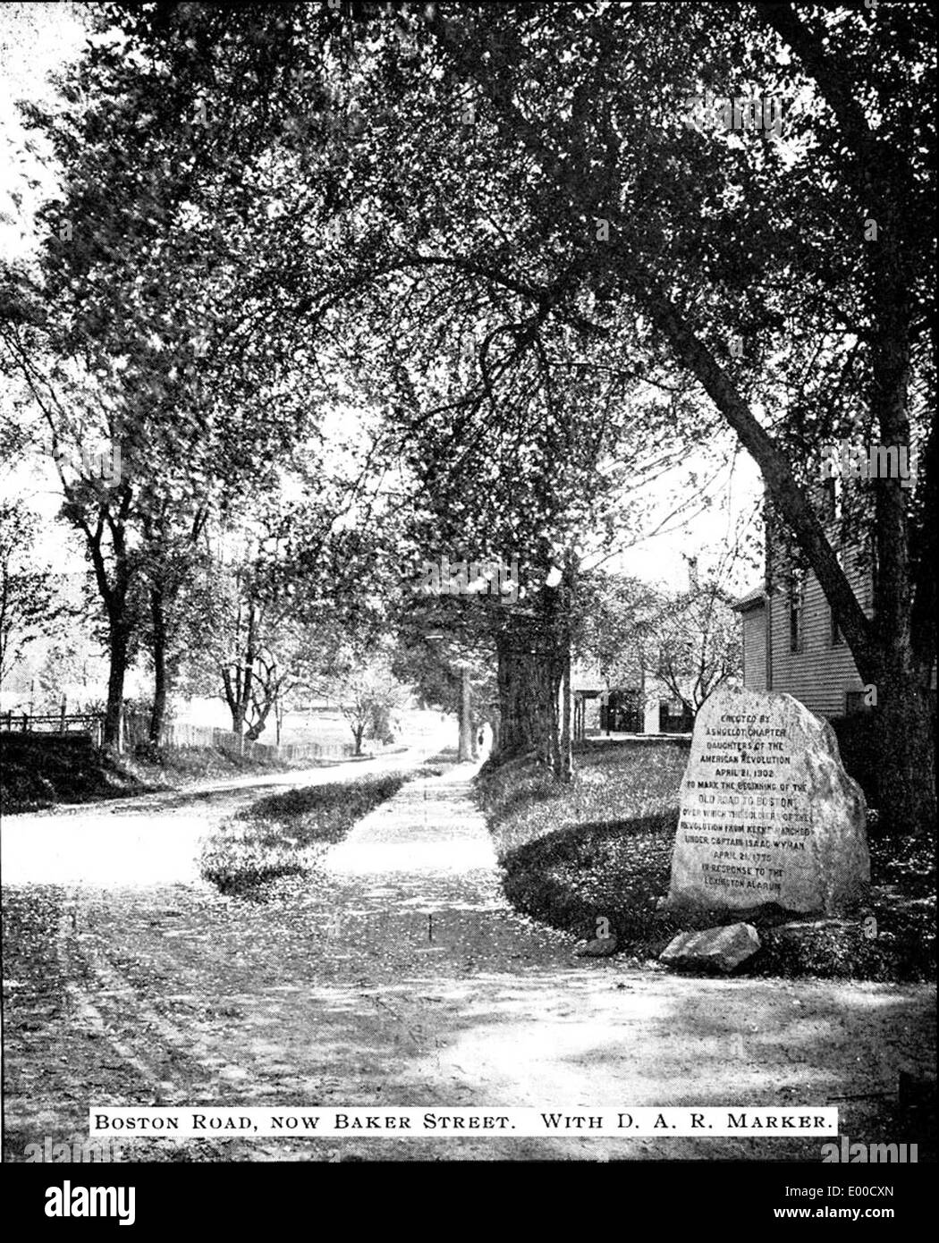 Baker Street (then Boston Road), Keene, NH Stock Photo Alamy