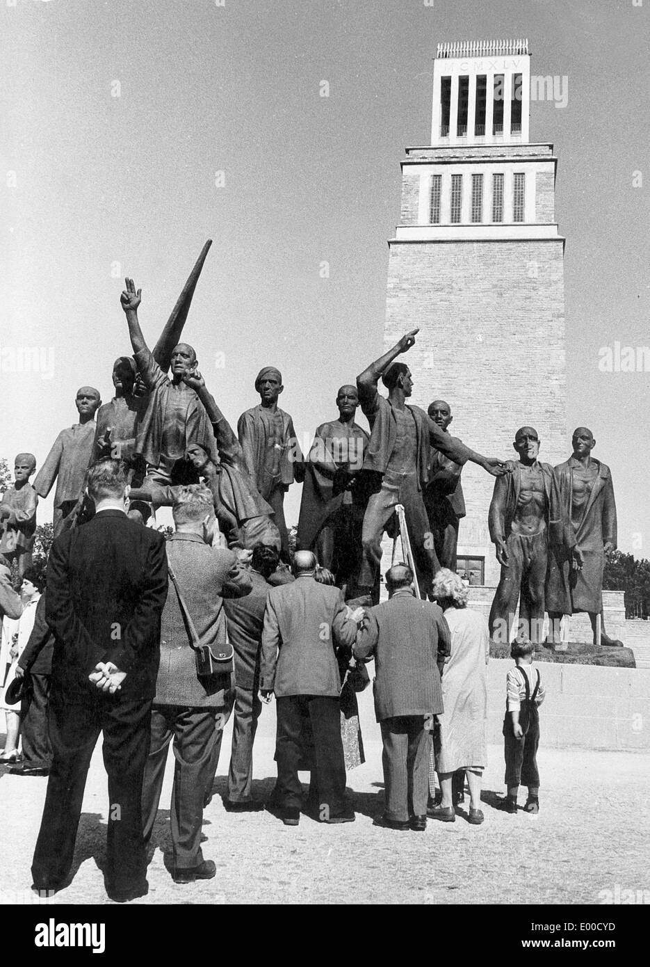 Inauguration of the memorial at the former Buchenwald concentration camp, 1958 Stock Photo