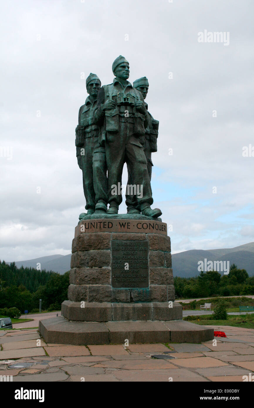 The British Commando Memorial, Lochaber. Image by Kim Craig. Stock Photo