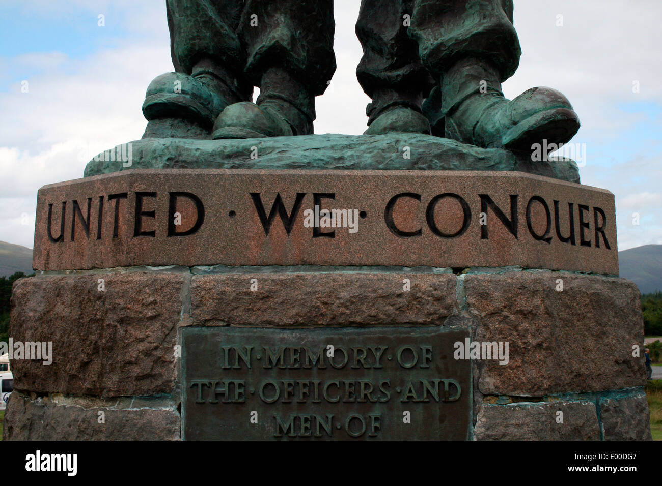 The British Commando Memorial, Lochaber. Image by Kim Craig. Stock Photo