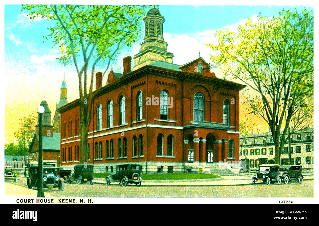 Cheshire County Court House in Keene NH Stock Photo