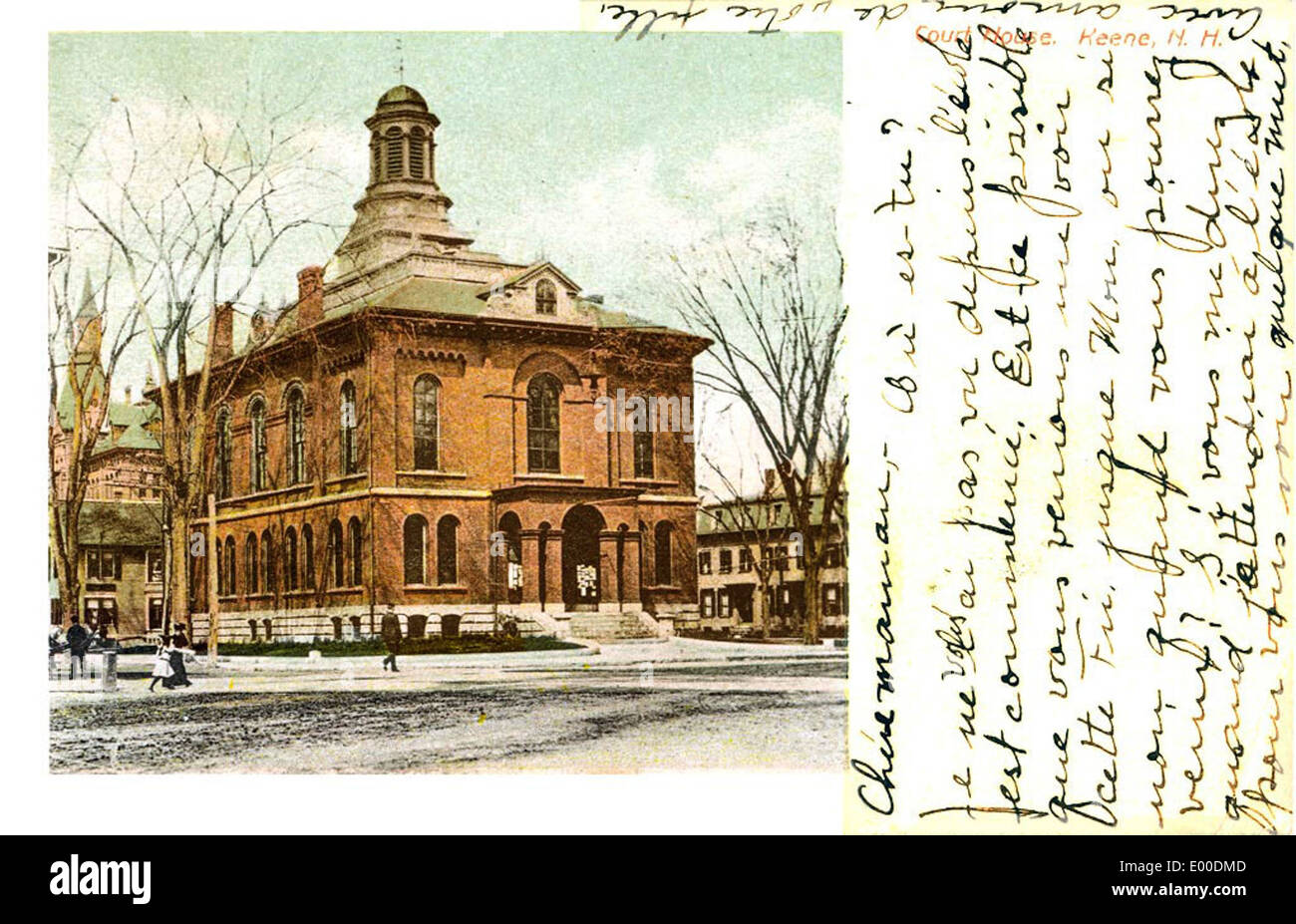 Cheshire County Court House in Keene NH Stock Photo