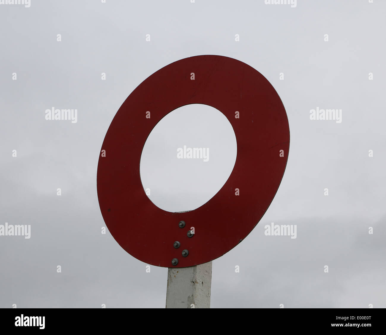 Winning Post Sign Stock Photo
