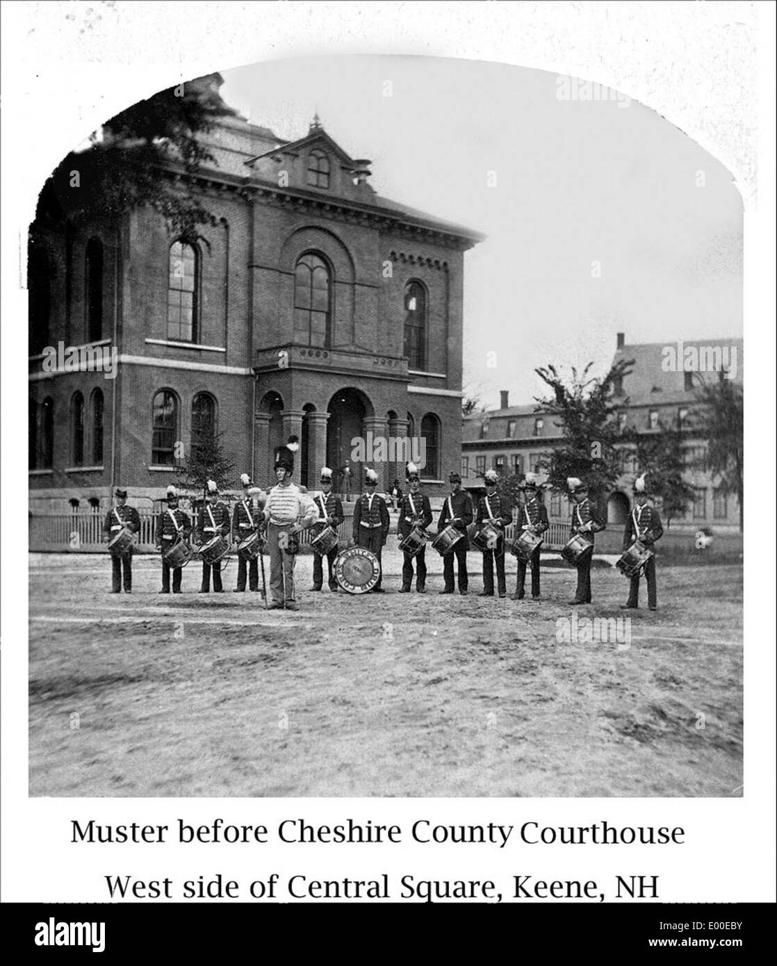 Muster in Front of the Cheshire County Court House in Keene New Hampshire Stock Photo