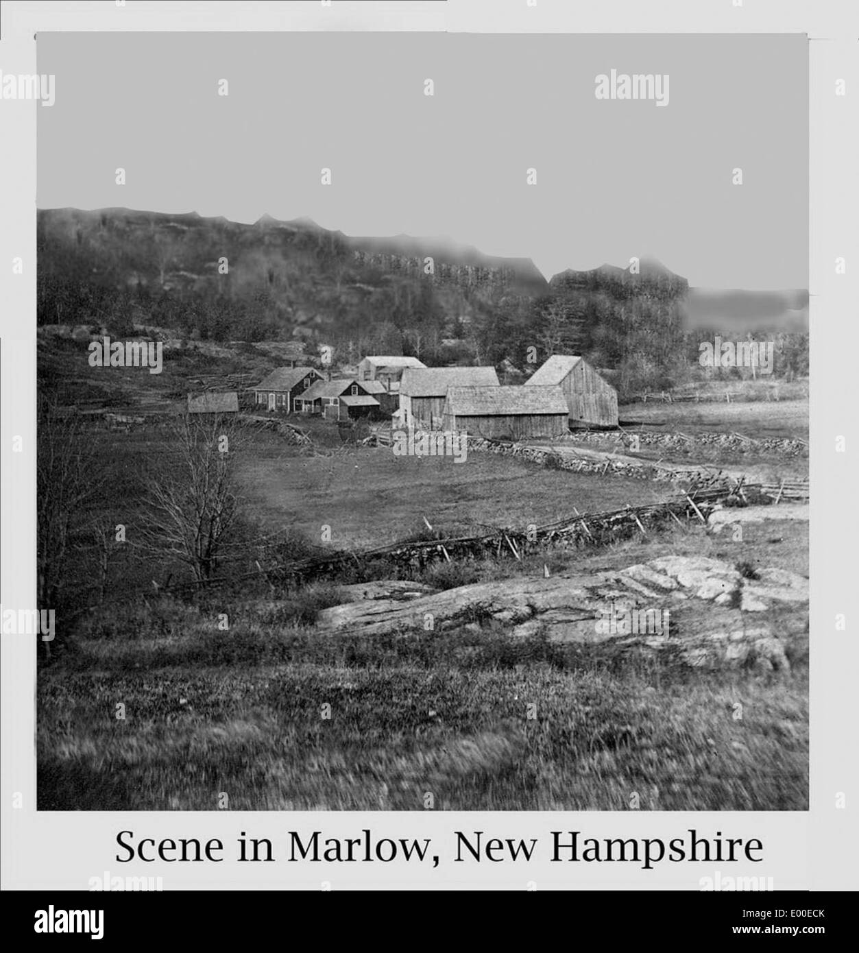 Farm Scene in Marlow, New Hampshire Stock Photo Alamy