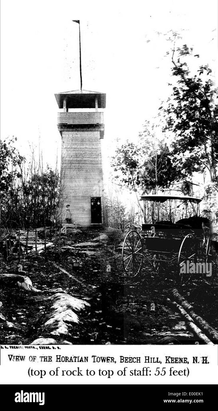 Horatian Tower and Pavilion, Beech Hill, Keene NH Stock Photo Alamy