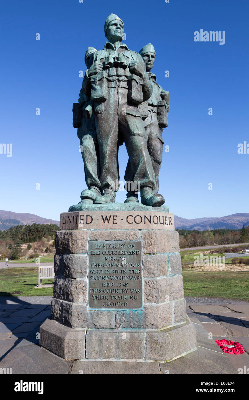 The Commando War Memorial Spean Bridge Scotland UK Stock Photo - Alamy
