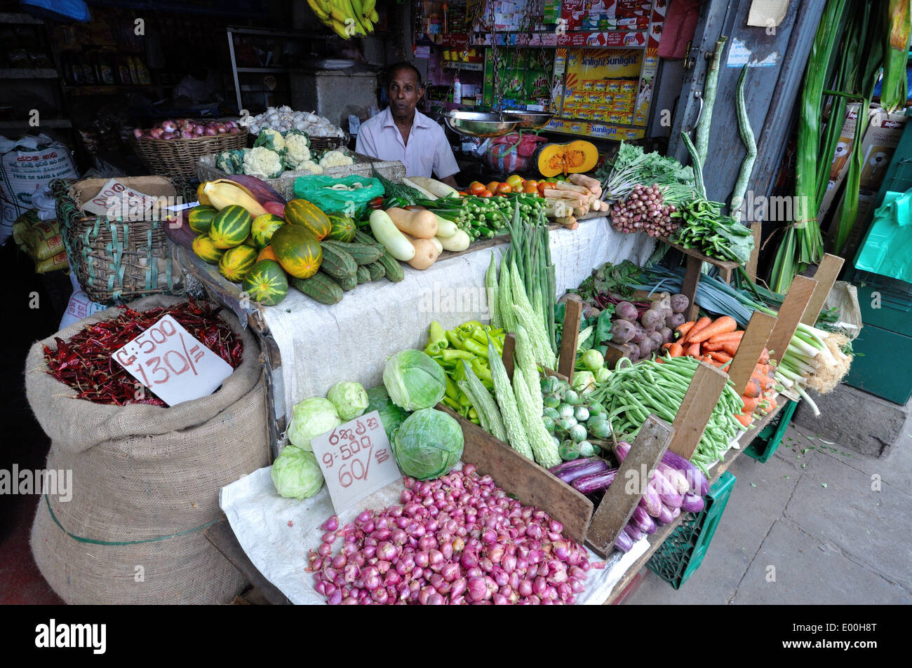 Local grocery shop, Kandy, Sri Lanka Stock Photo Alamy