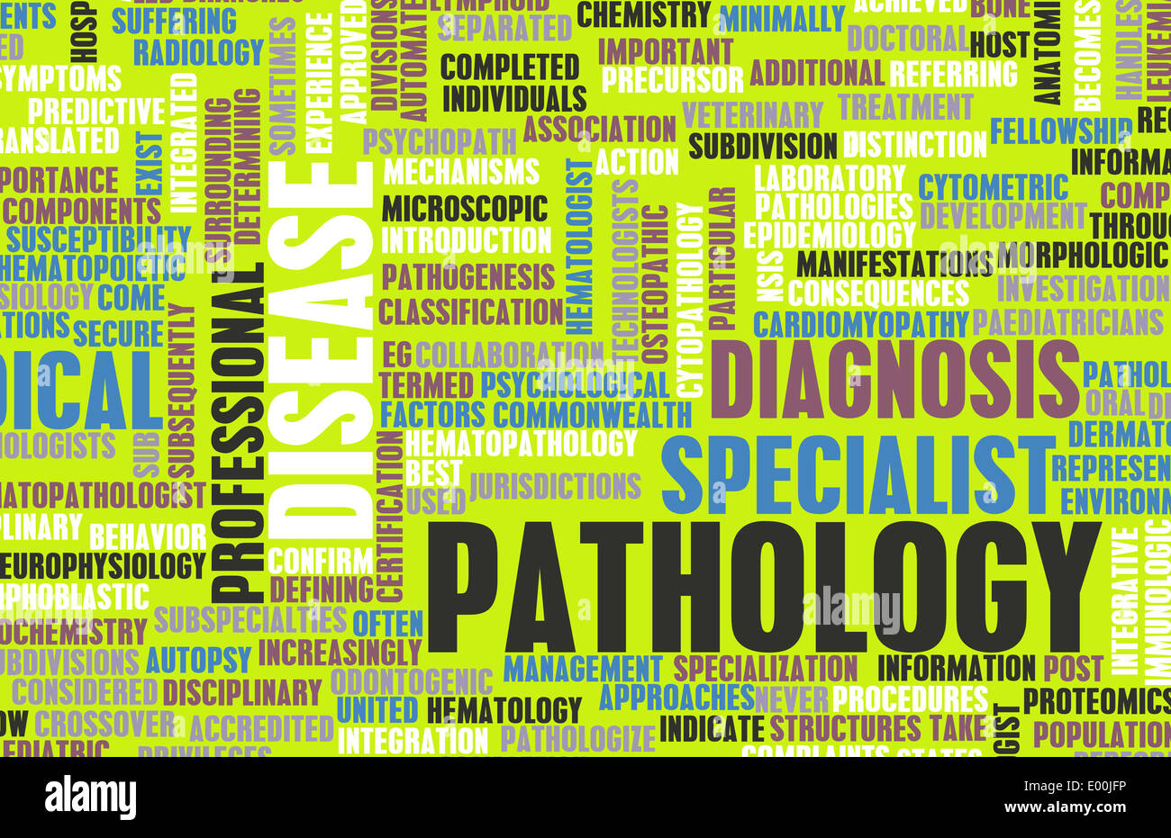 Pathology or Pathologist Medical Field of Science Art Stock Photo