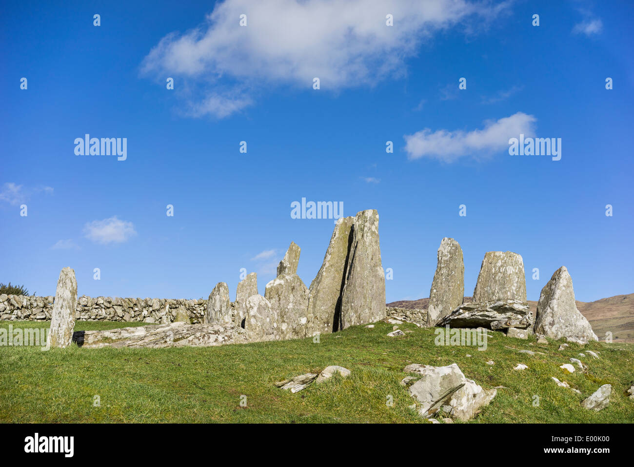 Cairnholy Chambered Cairns In Scotland. Stock Photo