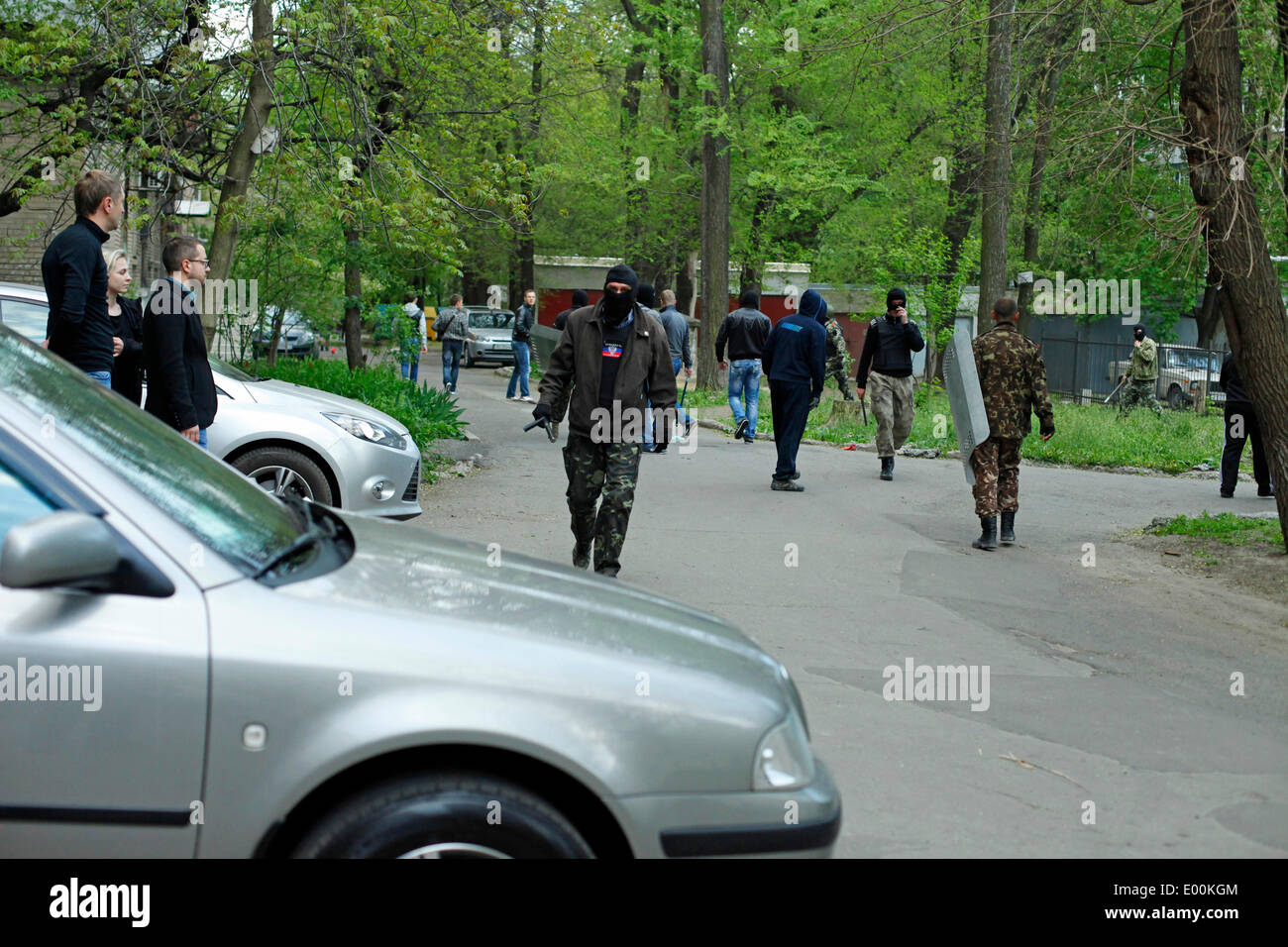 Ukraine. 28th Apr, 2014. A large part of the Ukranian