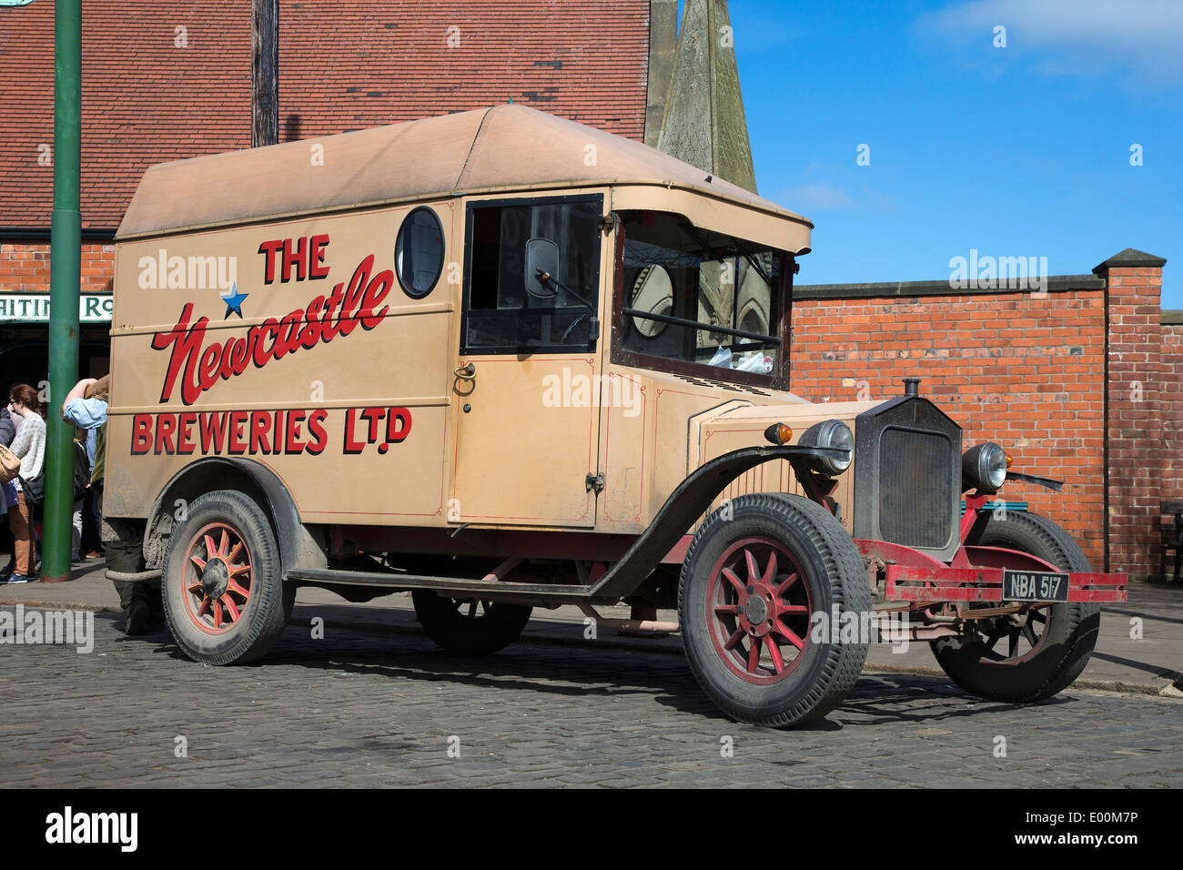 Newcastle Breweries vintage vehicle at the Beamish Museum, County Durham, England Stock Photo