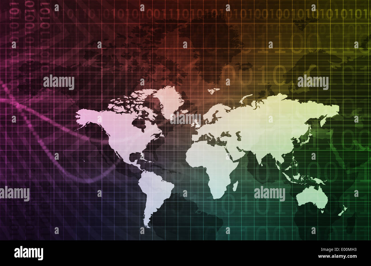 Digital Multimedia Content Delivery Online as Art Stock Photo Alamy