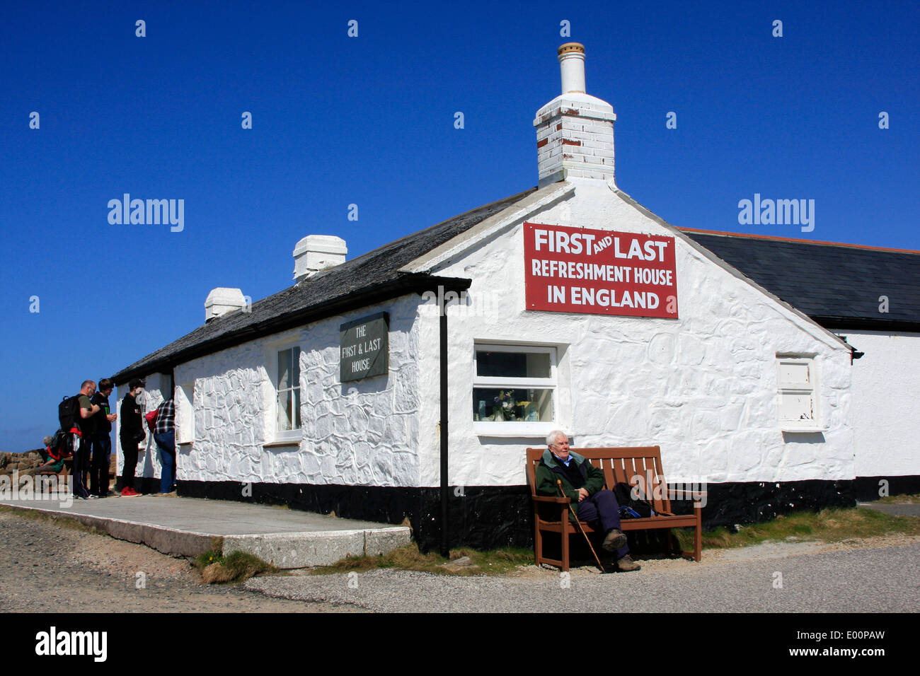 The First and Last House at Land's End in Cornwall, England Stock Photo Alamy