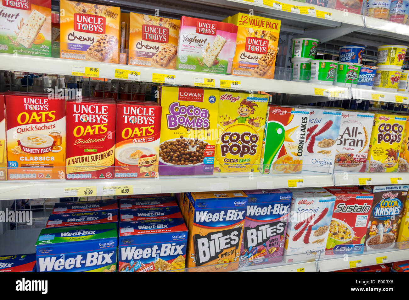 Sydney Australia NSW New South Wales Haymarket convenience store Stock