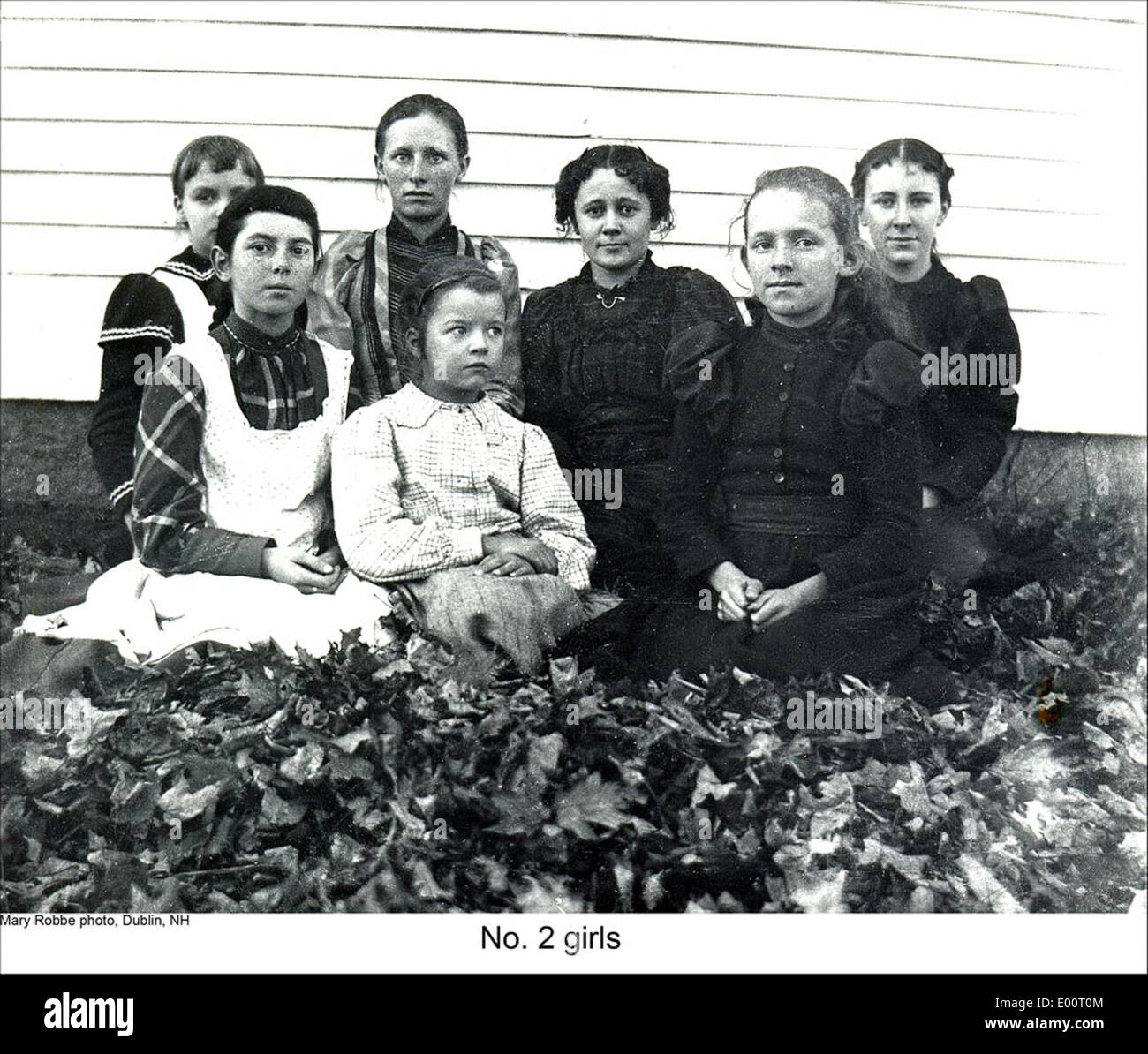 School No.2 Girls in Dublin New Hampshire Stock Photo Alamy