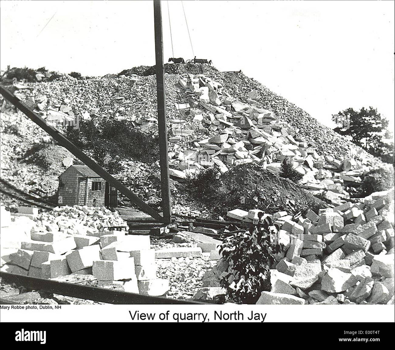 Granite Quarry in North Jay Maine Stock Photo Alamy