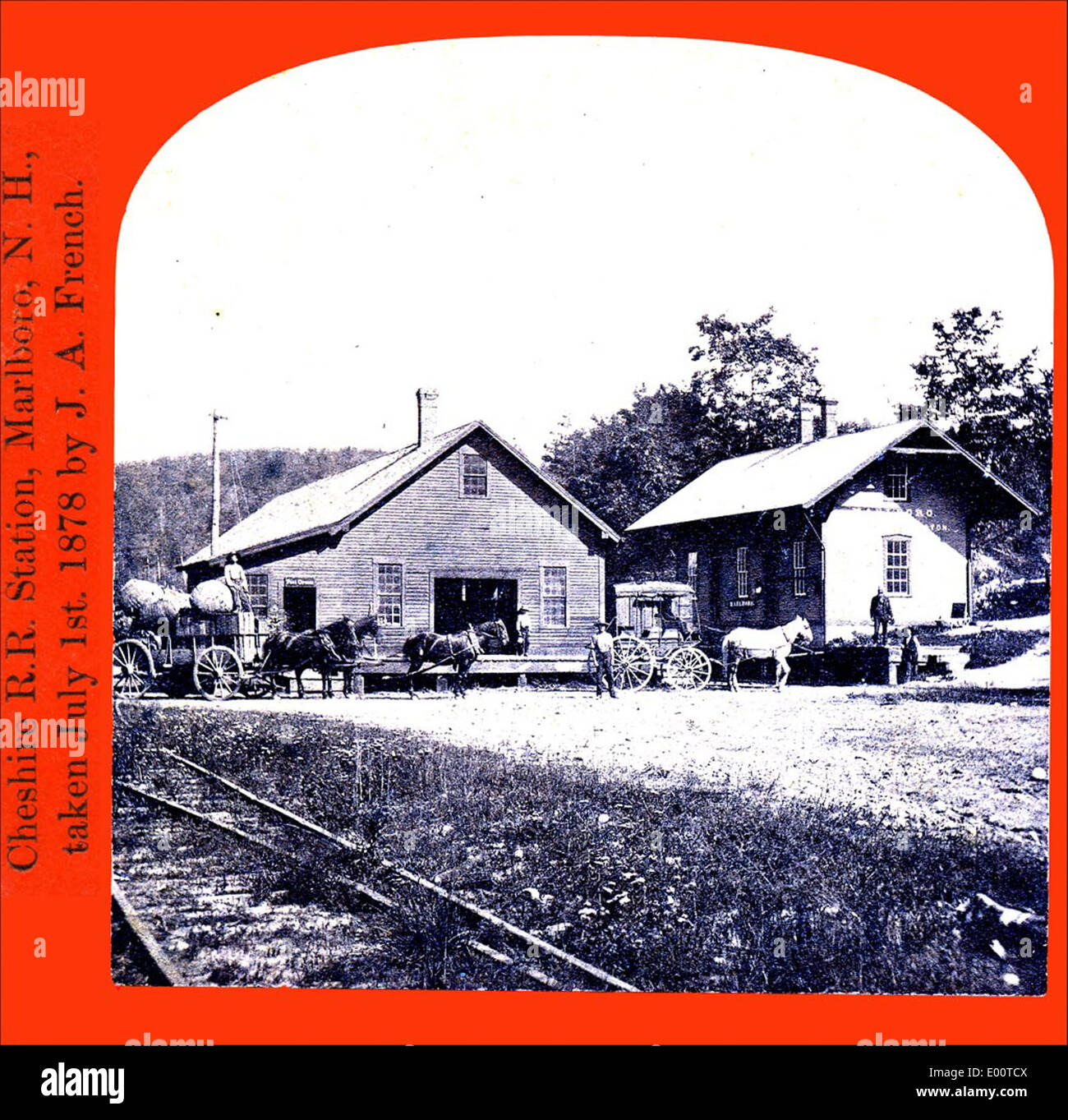 Cheshire Railroad Station in Marlborough, New Hampshire Stock Photo Alamy