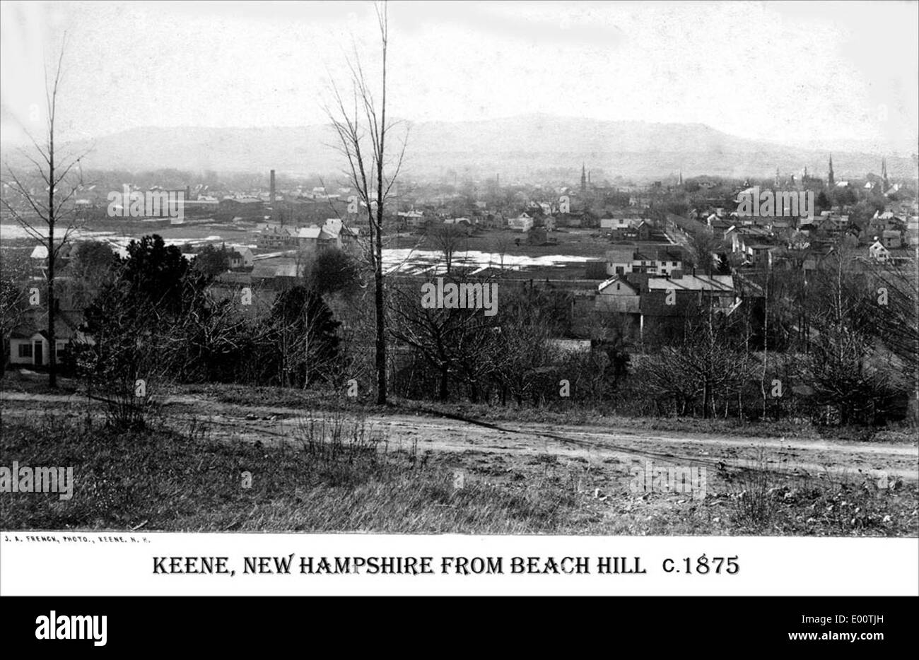 Overlook Photo of Keene New Hampshire from Beech Hill Stock Photo Alamy
