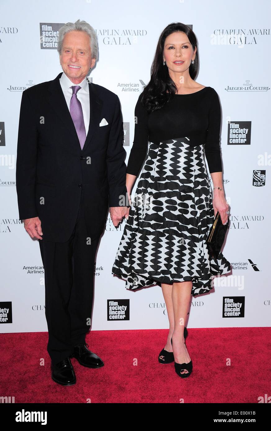 New York, NY, USA. 28th Apr, 2014. Michael Douglas, Catherine Zeta