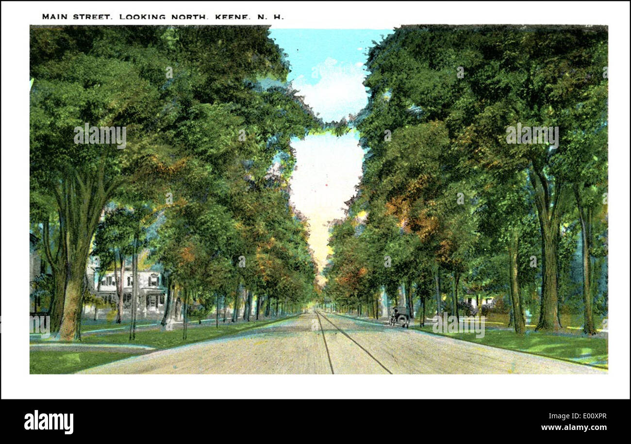 Main Street, Keene NH in the 1910s Stock Photo Alamy