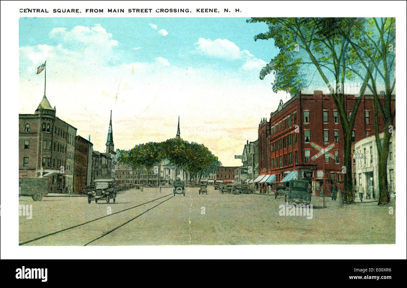 Main Street, Keene NH in the 1910s Stock Photo Alamy