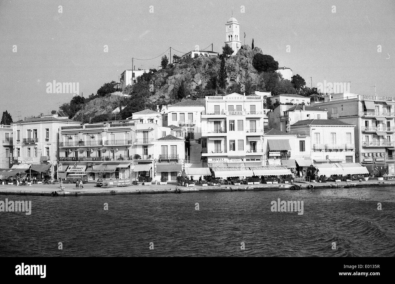 The island of Poros in the Saronic Gulf, Greece, 1989 Stock Photo