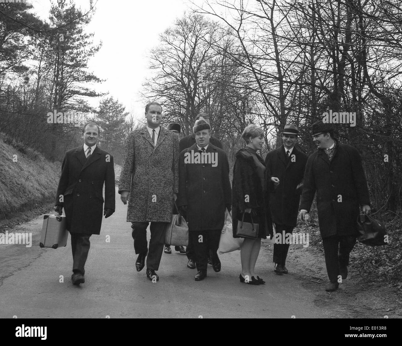 Young Socialists of the SPD in Wuerzburg, 1967 Stock Photo