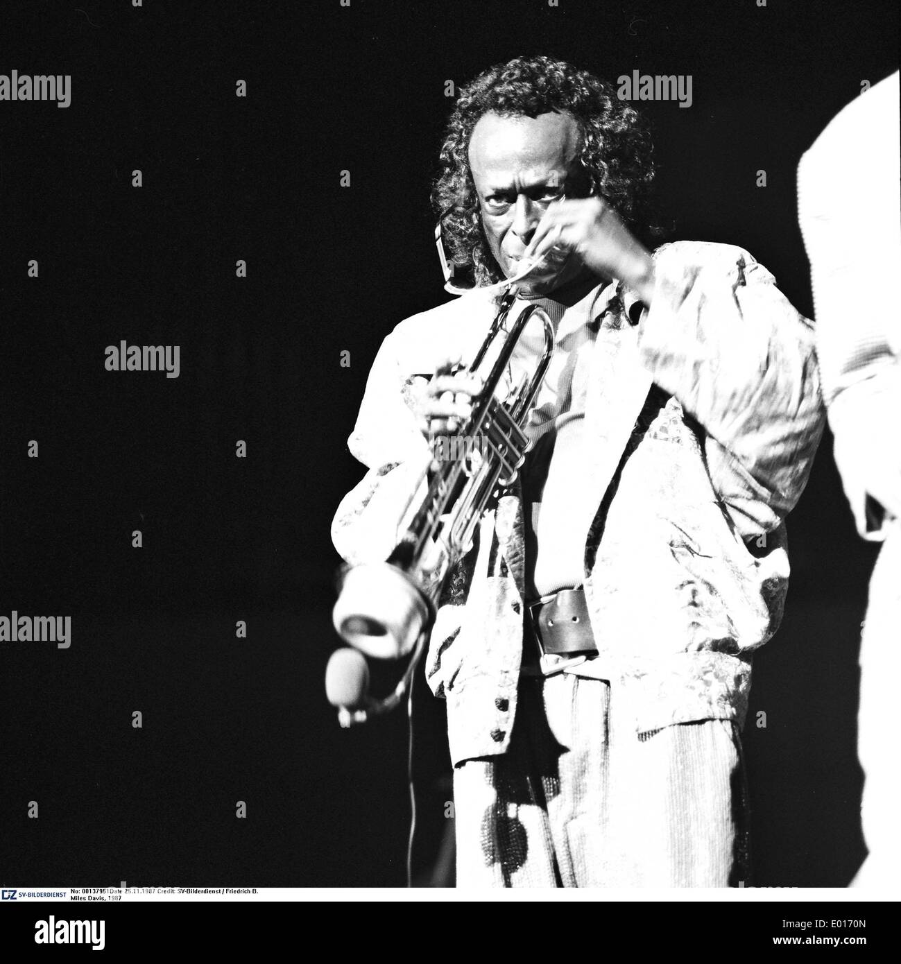 Miles Davis, 1987 Stock Photo