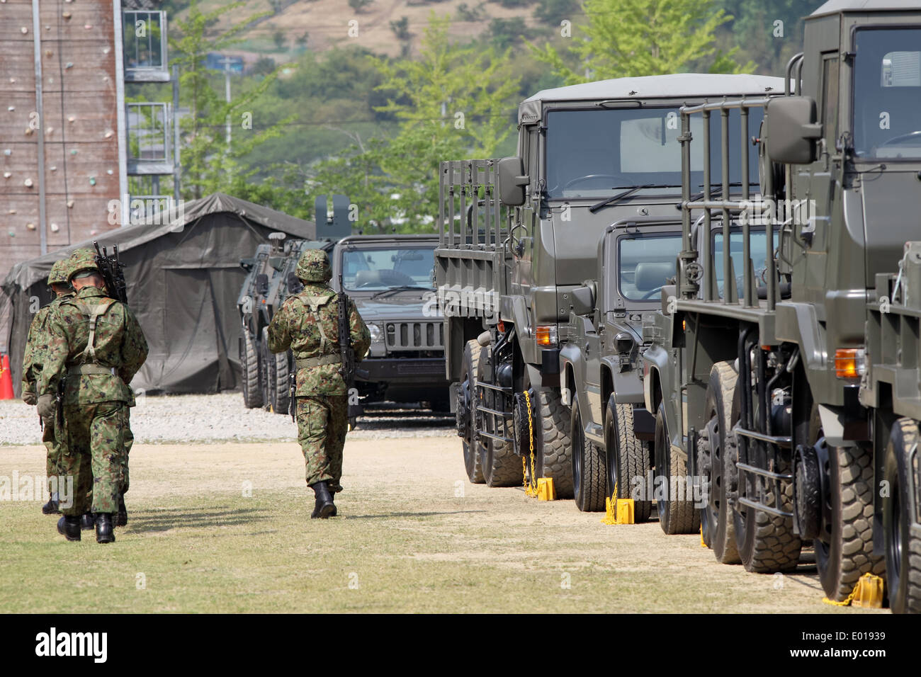 Japanese military base, Japan Self Defense Forces Stock Photo Alamy