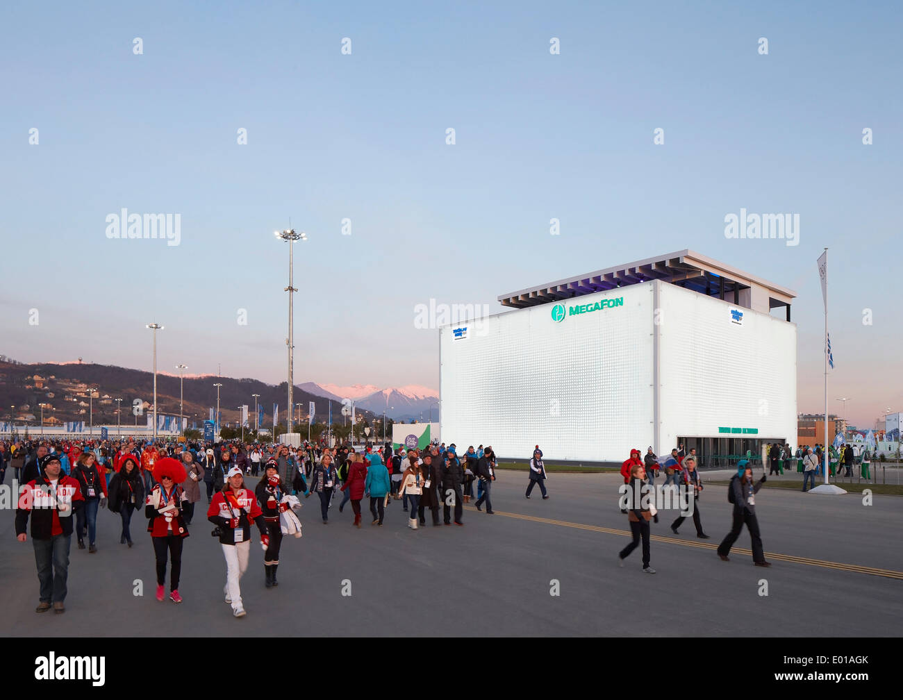 MegaFon, Sochi Winter Olympics 2014, Sochi, Russia. Architect: Asif Khan, 2014. Stock Photo