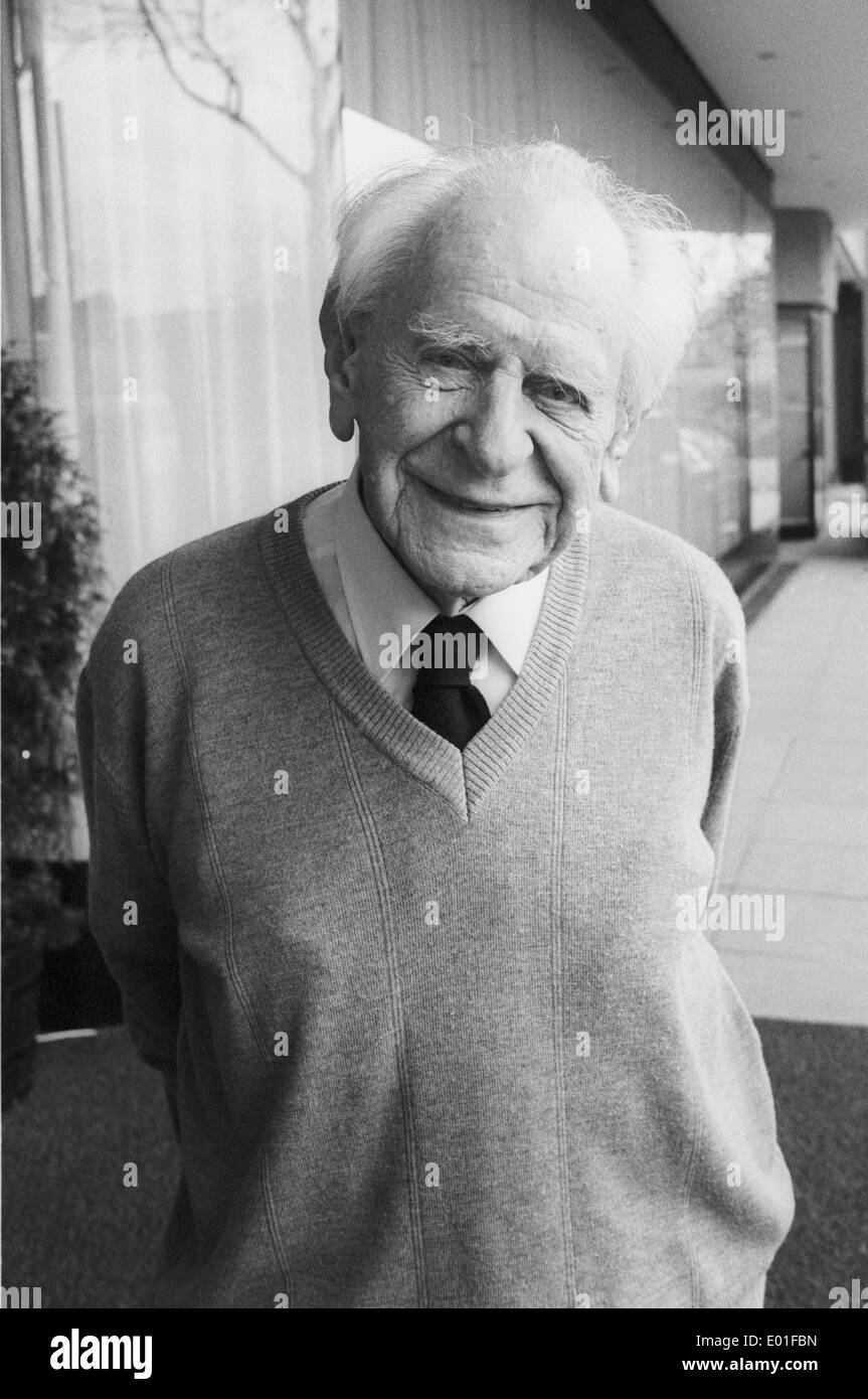 Sir Karl Popper Stock Photo
