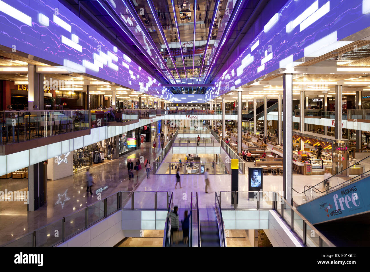 Food hall westfield shopping centre hi-res stock photography and