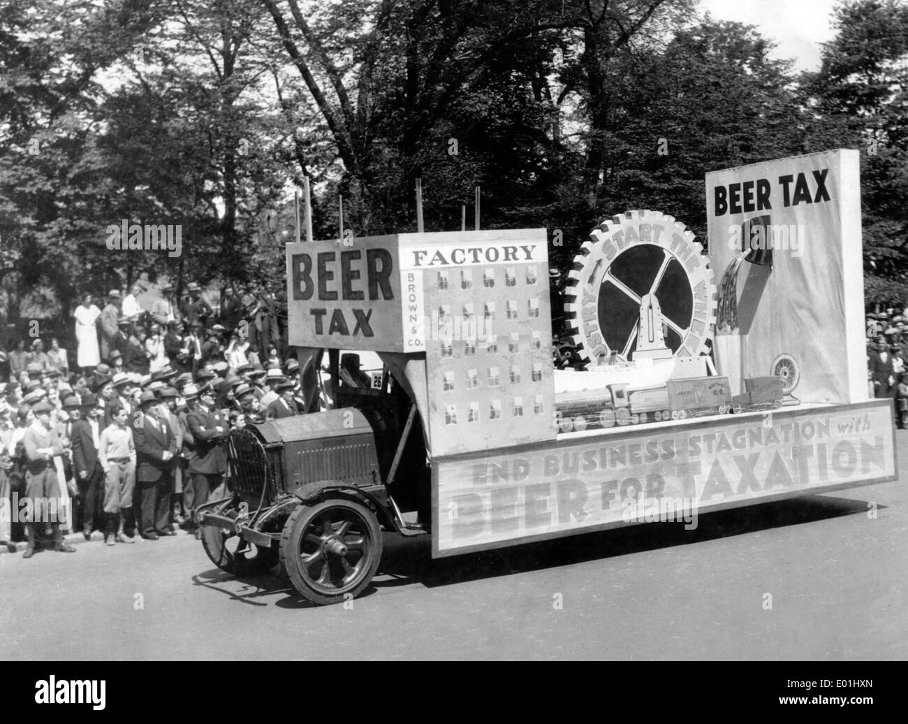 Prohibition: Demonstration in New York, 1932 Stock Photo