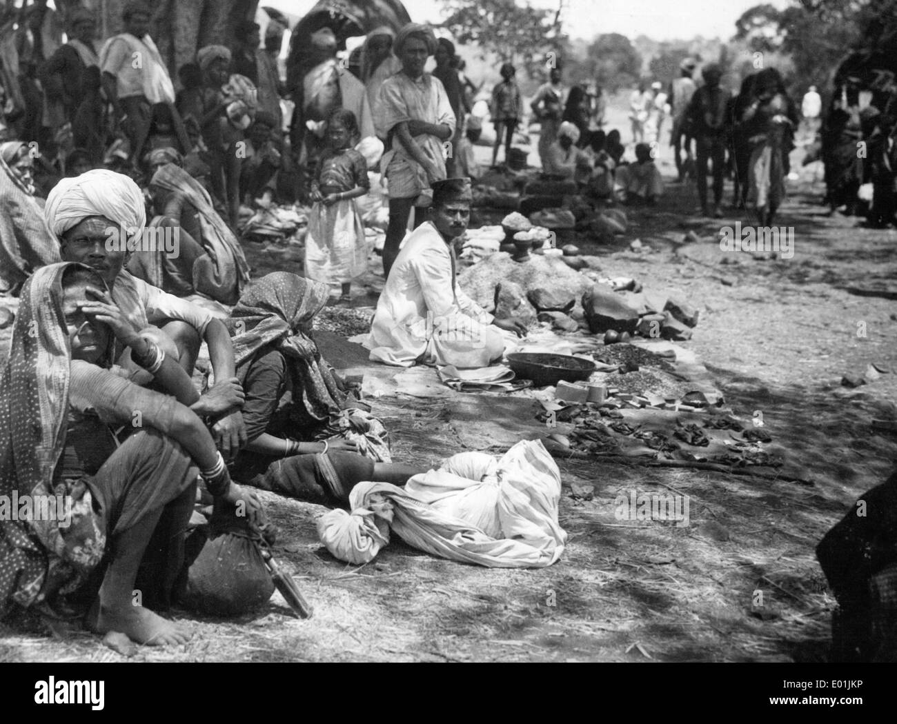 Indian village life Black and White Stock Photos & Images - Alamy