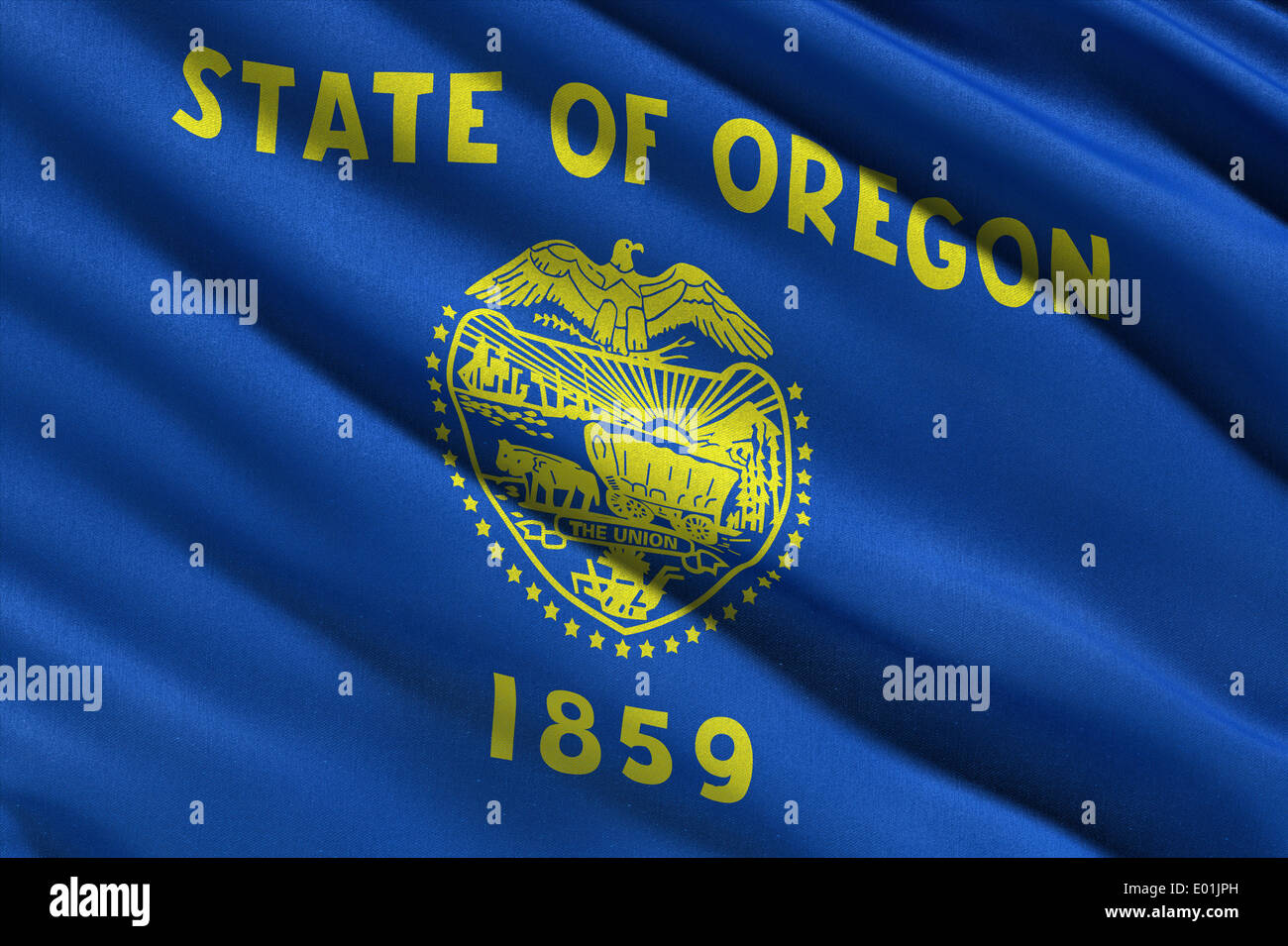 Flag of Oregon Stock Photo - Alamy