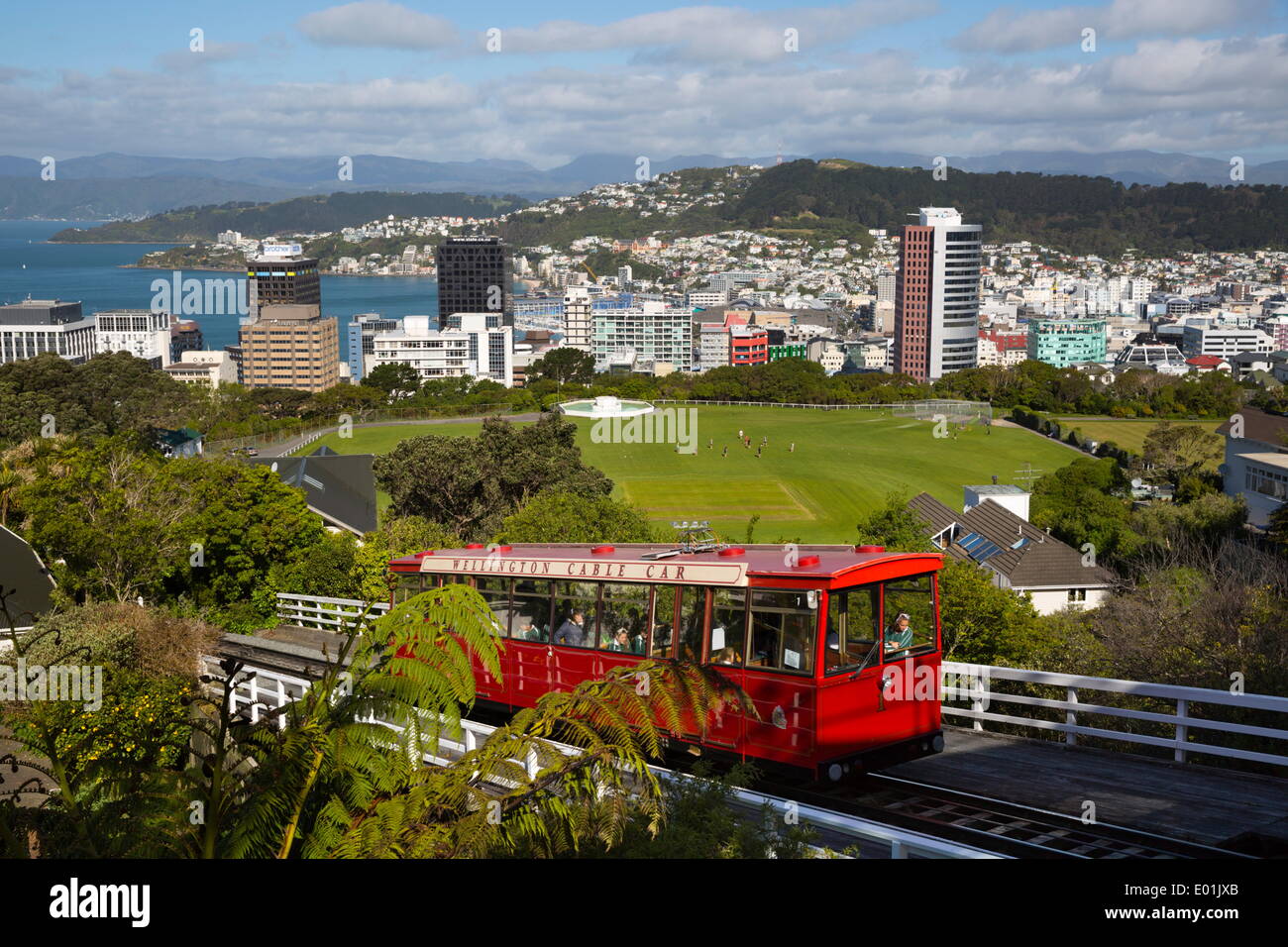 Wellington Cable Car, Wellington, North Island, New Zealand, Pacific Stock Photo