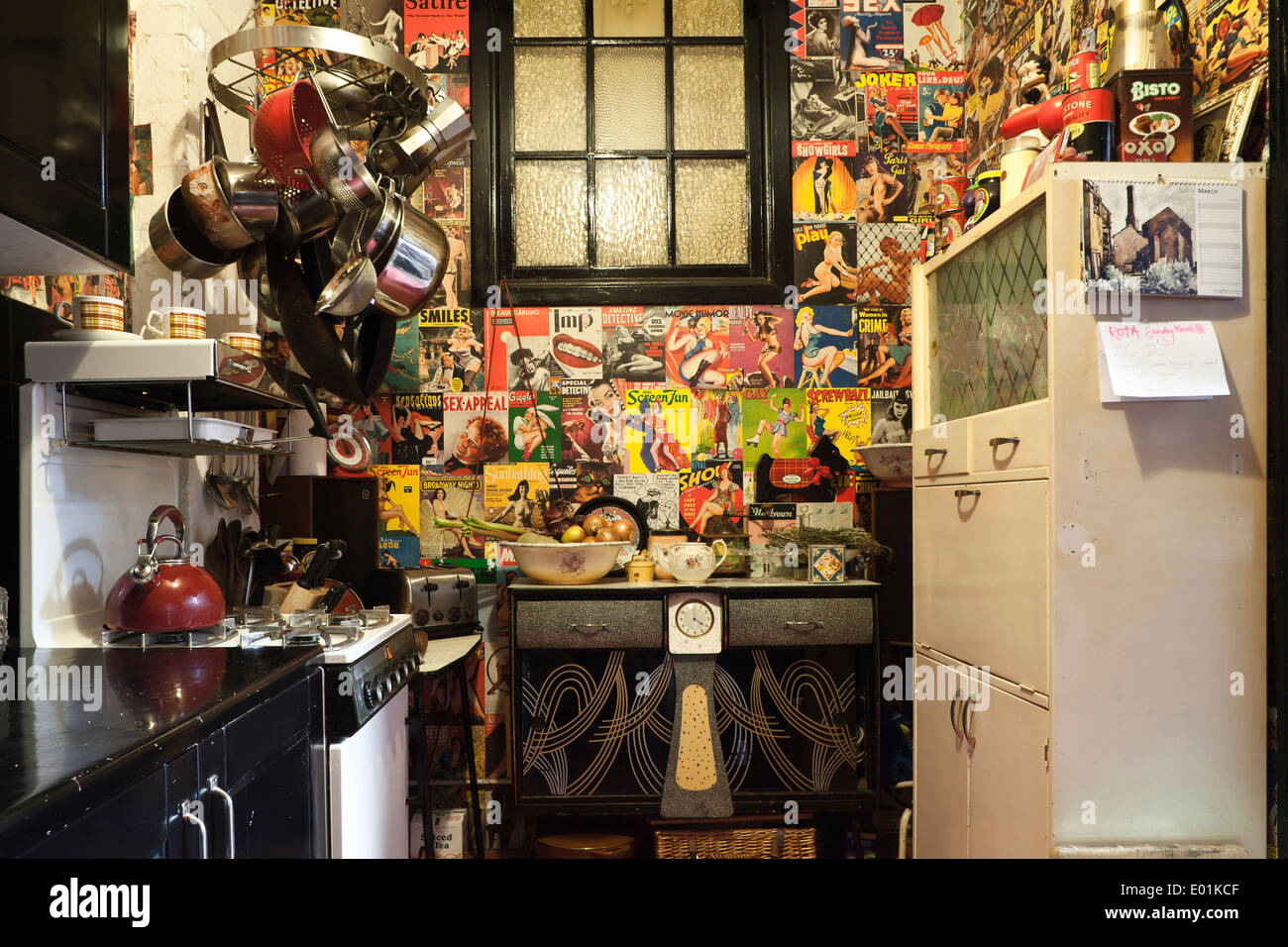 Interior shot of first floor kitchen in Dalston warehouse and locations