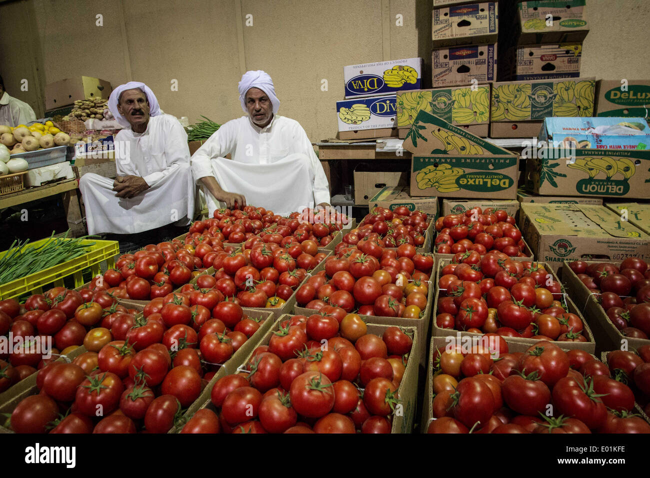 Bahrain. 28th Apr, 2014. Pictures showing an old market for fish