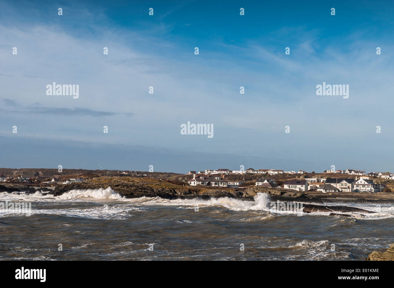 Trearddur Bay on Anglesey North Wales Stock Photo