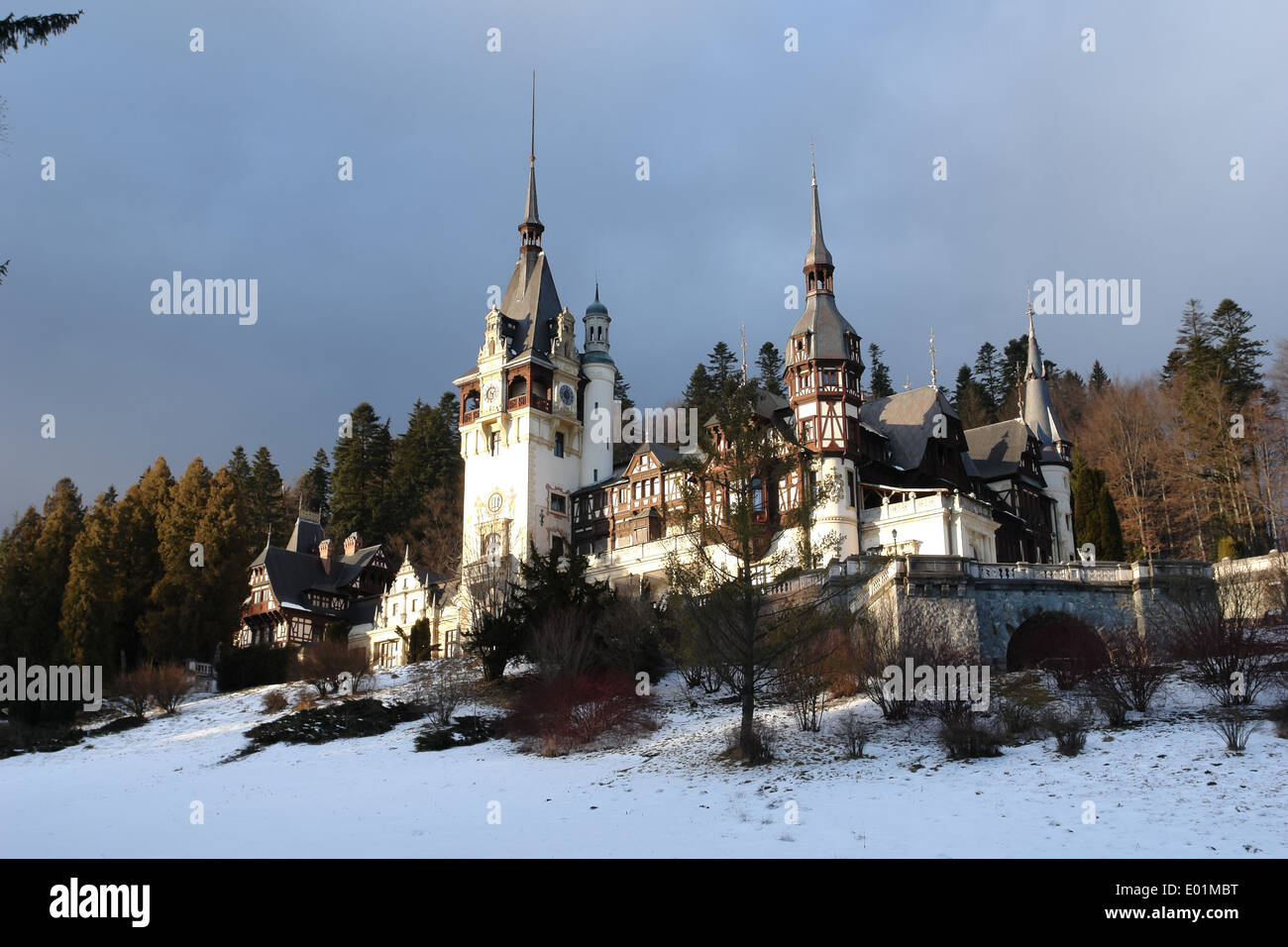 The Peles Palace of Queen Carol I in Sinaia. Romania. Stock Photo