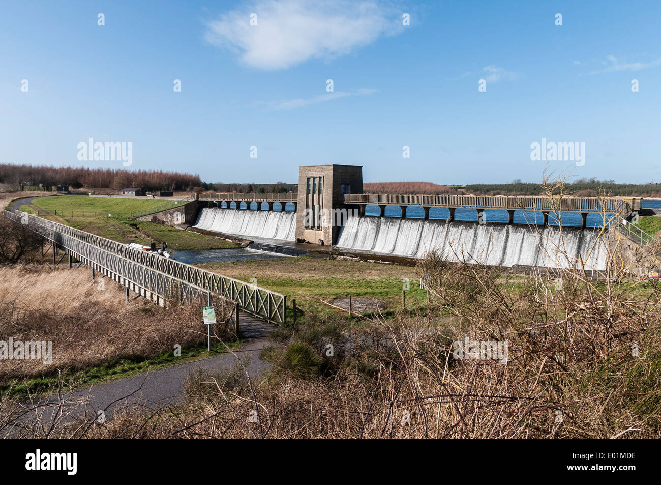 Lon Las Cefni Reservoir Anglesey North Wales Stock Photo Alamy
